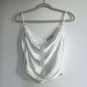 AEL STUDIO white Silk tank